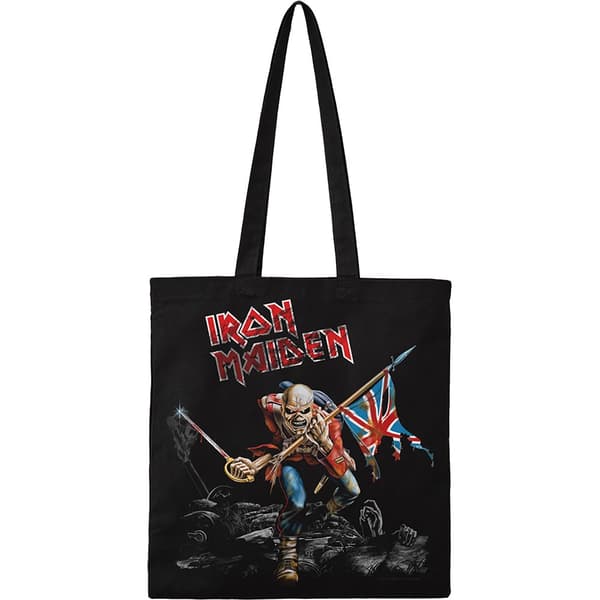 Iron Maiden Cotton Tote Bag: Trooper