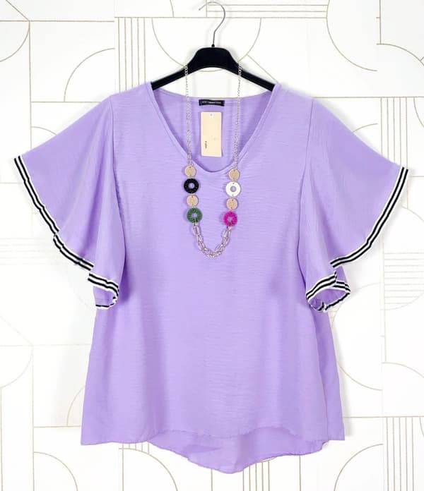 Top with butterfly sleeves - several colors - one size 40-44