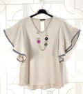 Pikkukuva 6 / 10: Top with butterfly sleeves - several colors - one size 40-44