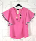 Pikkukuva 4 / 10: Top with butterfly sleeves - several colors - one size 40-44