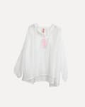Miniatyrbillede 1 af 4: Beach Fiesta Glow Blouse, White  - Reunion Home