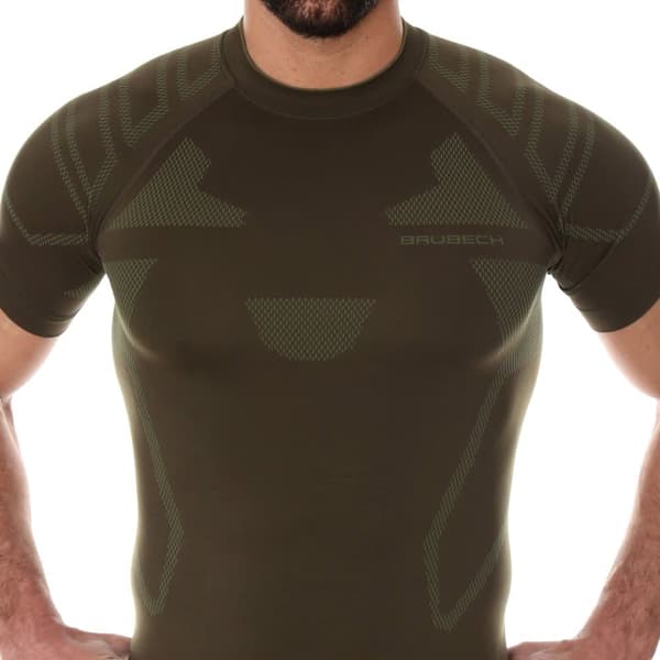 T-shirt för män Brubeck RANGER PROTECT Termoaktiva underkläder för skogen Khaki Olika Storlekar