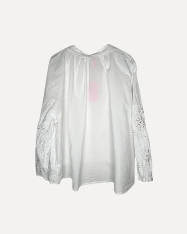 Wow Blouse White - Reunion Home