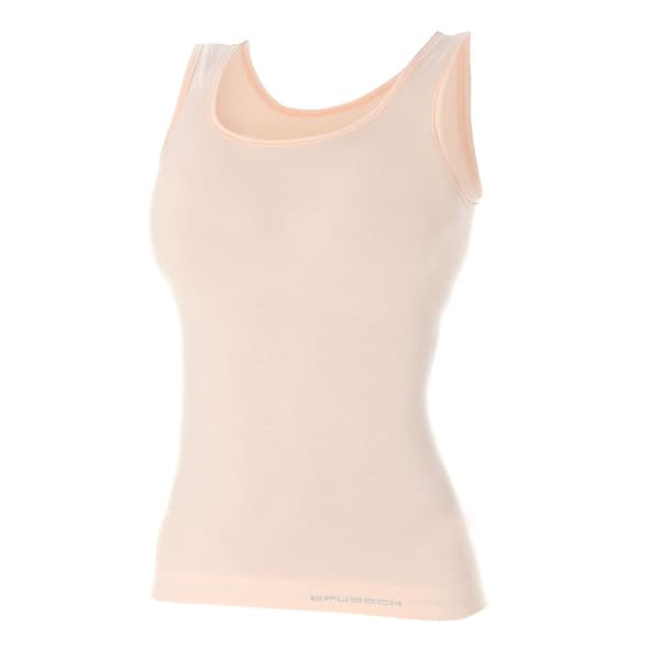 Linnen för kvinnor BRUBECK COMFORT WOOL Termoaktiv Ärmlös T-shirt MERINOULL Kräm, Mörk denim, Svart, Ask, Hud, Olika Storlekar
