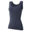 Miniatyrbild 3 av 3: Linnen för kvinnor BRUBECK COMFORT WOOL Termoaktiv Ärmlös T-shirt MERINOULL Kräm, Mörk denim, Svart, Ask, Hud, Olika Storlekar