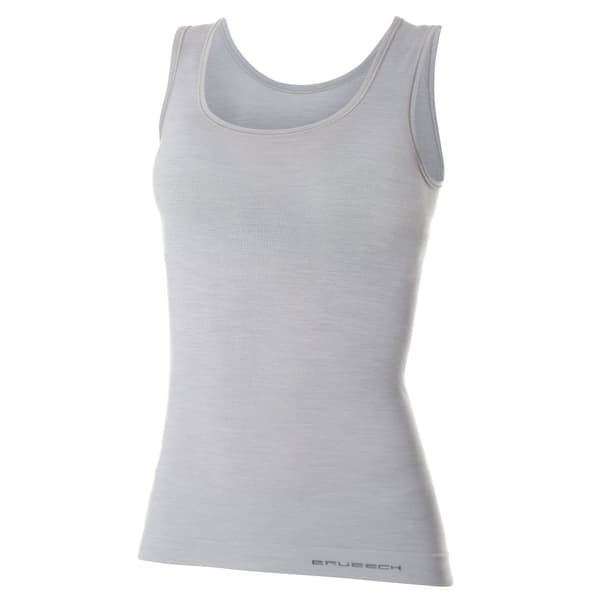 Linnen för kvinnor BRUBECK COMFORT WOOL Termoaktiv Ärmlös T-shirt MERINOULL Kräm, Mörk denim, Svart, Ask, Hud, Olika Storlekar