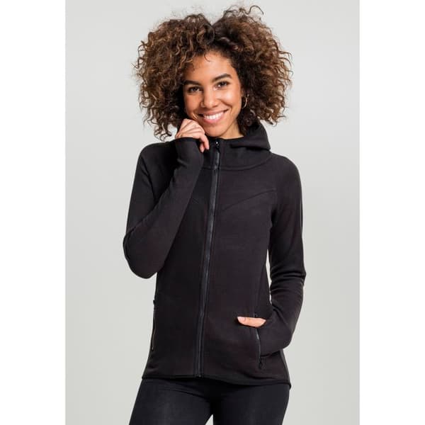 Huvtröja dam Urban Classic polar fleece zip