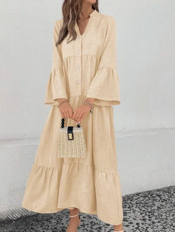 Agélii Fashion - Shirt dress with ruffles - several colors - one size 38-44