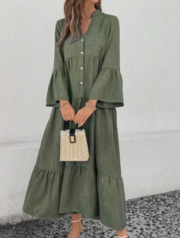 Agélii Fashion - Shirt dress with ruffles - several colors - one size 38-44