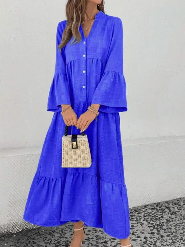 Agélii Fashion - Shirt dress with ruffles - several colors - one size 38-44