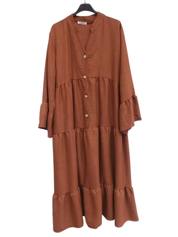 Agélii Fashion - Shirt dress with ruffles - several colors - one size 38-44