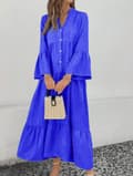 Pikkukuva 6 / 11: Agélii Fashion - Shirt dress with ruffles - several colors - one size 38-44
