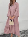 Pikkukuva 2 / 11: Agélii Fashion - Shirt dress with ruffles - several colors - one size 38-44