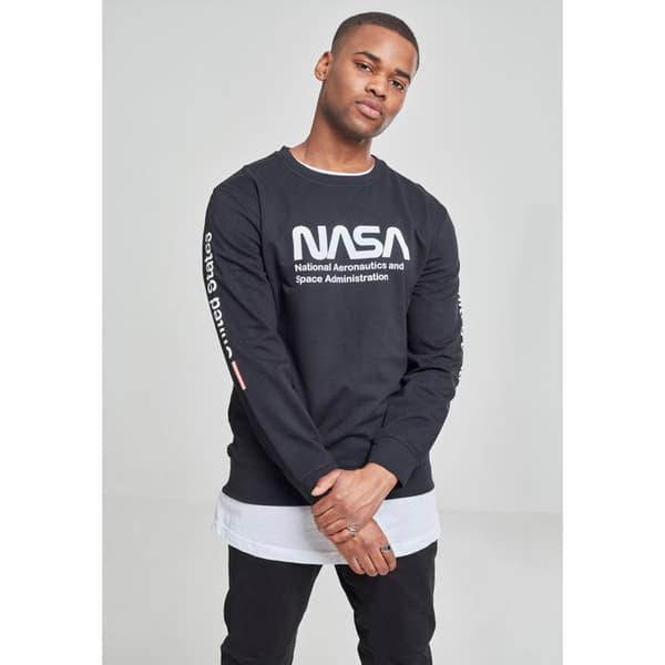 T-shirt - Mister Tee - Nasa basic - Svart - 100% bomull - Kortärmad