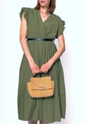 Pikkukuva 4 / 11: Agélii Fashion - Wrap dress with sash in several colors - one-size 38-42