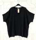 Miniatyrbild 10 av 11: Agélii Fashion - Oversized t-shirt med fransiga kanter - flera färger - one size 44-52