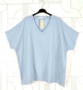 Miniatyrbild 11 av 11: Agélii Fashion - Oversized t-shirt med fransiga kanter - flera färger - one size 44-52