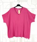 Miniatyrbild 8 av 11: Agélii Fashion - Oversized t-shirt med fransiga kanter - flera färger - one size 44-52