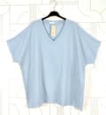 Miniatyrbild 4 av 11: Agélii Fashion - Oversized t-shirt med fransiga kanter - flera färger - one size 44-52