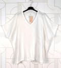 Miniatyrbild 6 av 11: Agélii Fashion - Oversized t-shirt med fransiga kanter - flera färger - one size 44-52