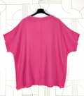Miniatyrbild 2 av 11: Agélii Fashion - Oversized t-shirt med fransiga kanter - flera färger - one size 44-52