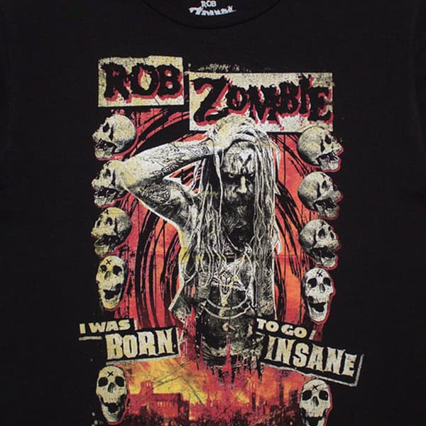 Rob Zombie Born To Go Insane Crop Top