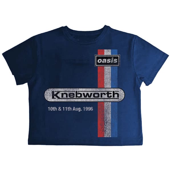 Oasis Knebworth 96 Crop Top Navy M