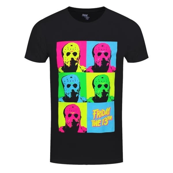 T-shirt Fredagen den 13:e Jason Pop Art Man Svart - FREDAGEN DEN 13:E - Regular - Korta ärmar - Rund hals