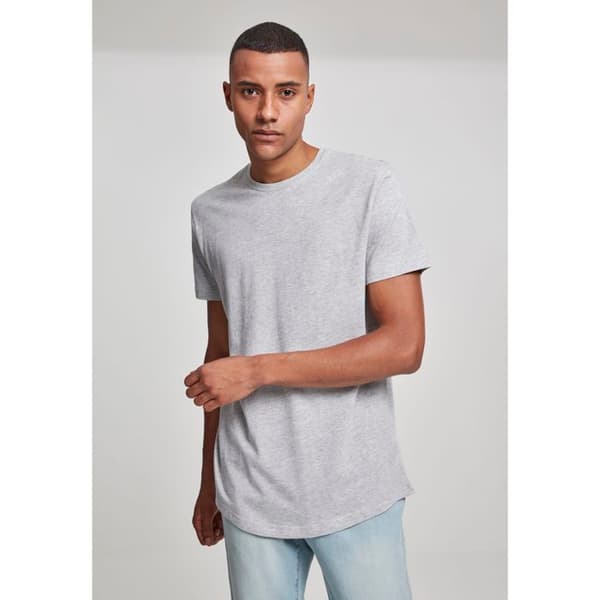 T-shirt Lång - Urban Classics - FORMAD - 100% Bomull - Långa Ärmar - Rund Hals