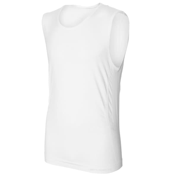 Linnen för män BRUBECK COMFORT COTTON Termoaktiv Ärmlös T-shirt Svart, Vit, Olika Storlekar