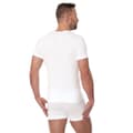 Miniatyrbild 2 av 3: Kortärmad T-shirt för män BRUBECK COMFORT COTTON Termoaktiva underkläder Vit, Svart, Olika Storlekar
