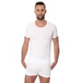 Miniatyrbild 1 av 3: Kortärmad T-shirt för män BRUBECK COMFORT COTTON Termoaktiva underkläder Vit, Svart, Olika Storlekar