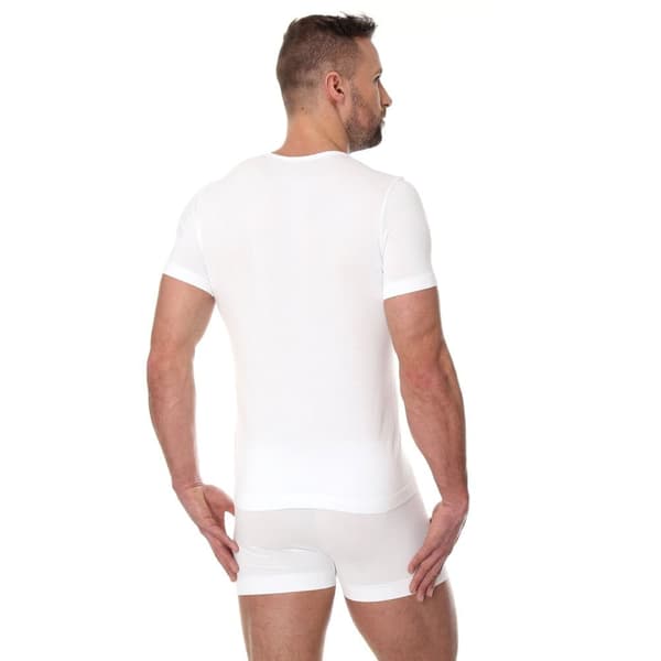 Kortärmad T-shirt för män BRUBECK COMFORT COTTON Termoaktiva underkläder Vit, Svart, Olika Storlekar