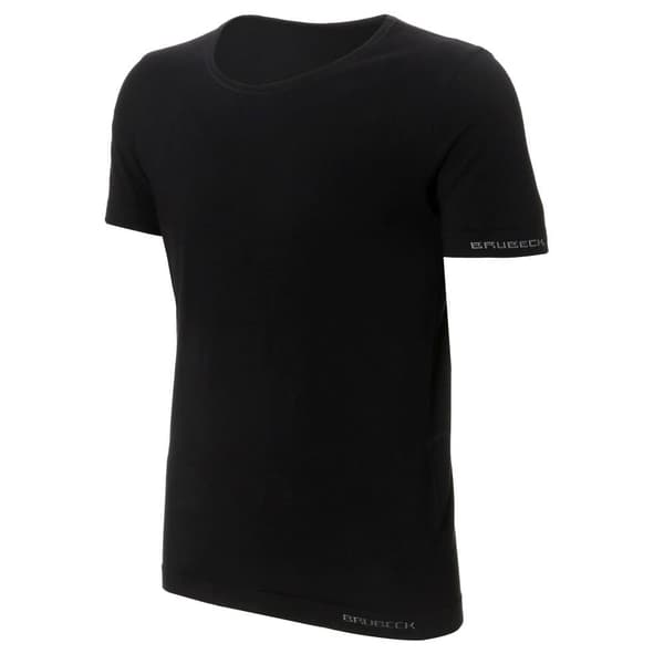 Kortärmad T-shirt för män BRUBECK COMFORT COTTON Termoaktiva underkläder Vit, Svart, Olika Storlekar