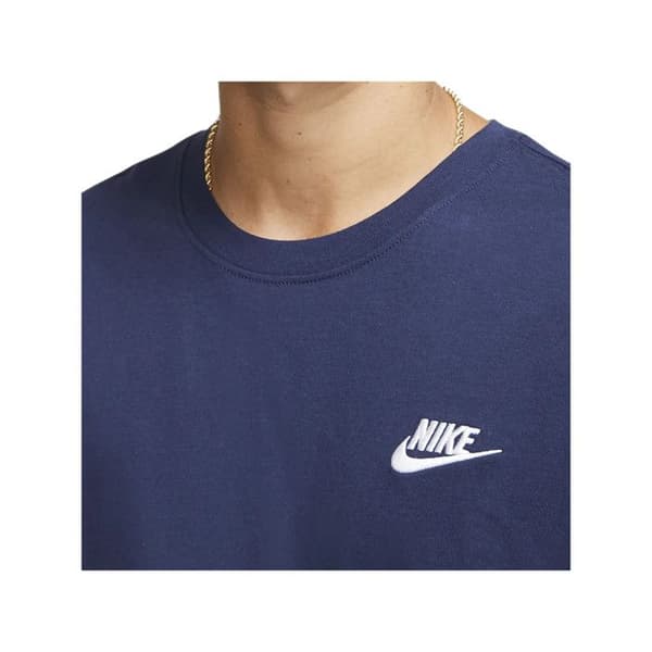 T-shirt - Nike - Sportswear Club - Blå - 100% bomull - Kortärmad