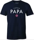 Miniatyrbild 3 av 3: MARVEL T-shirt - KAPTEN PAPA - Korta ärmar - Rundad krage - Marinblå - Blå