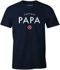 Miniatyrbild 1 av 3: MARVEL T-shirt - KAPTEN PAPA - Korta ärmar - Rundad krage - Marinblå - Blå