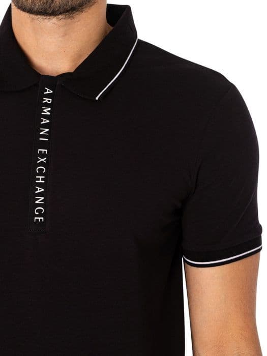 Polo - ARMANI EXCHANGE - 8NZF71P - Svart - Kortärmad - Regular