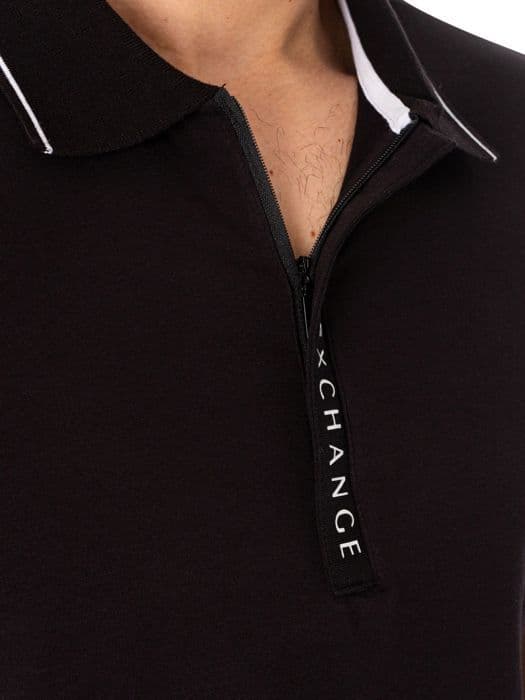 Polo - ARMANI EXCHANGE - 8NZF71P - Svart - Kortärmad - Regular
