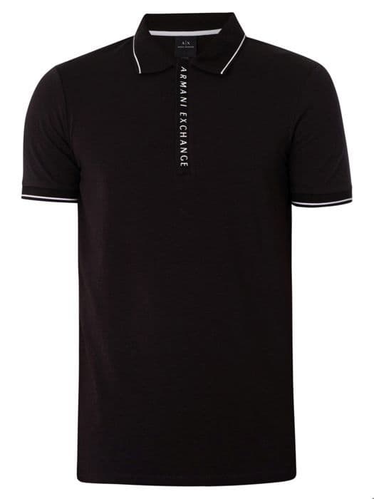 Polo - ARMANI EXCHANGE - 8NZF71P - Svart - Kortärmad - Regular