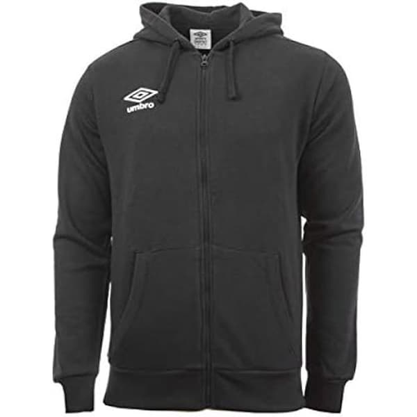 Huvjacka - UMBRO - Luvtröja med liten logotyp - Svart - Dragsko - Kängurufickor