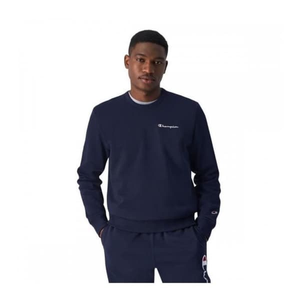 Sweatshirt - Champion - Box Neck 220259-BS501 - Mörkblå - Långa Ärmar - Vuxen