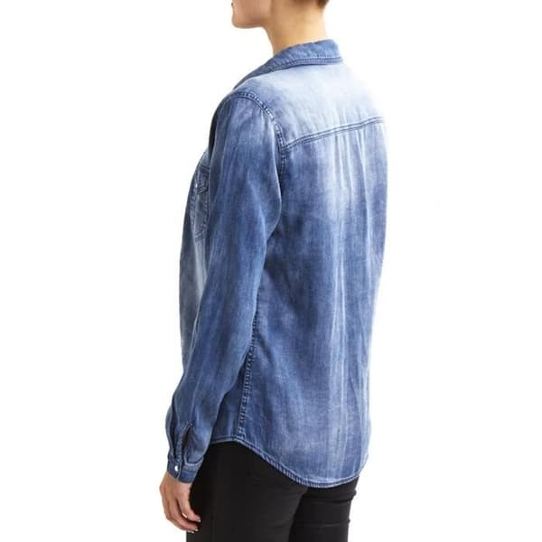 Chemis VILA Vibista Denim - VILA - Långa ärmar - Skjortkrage