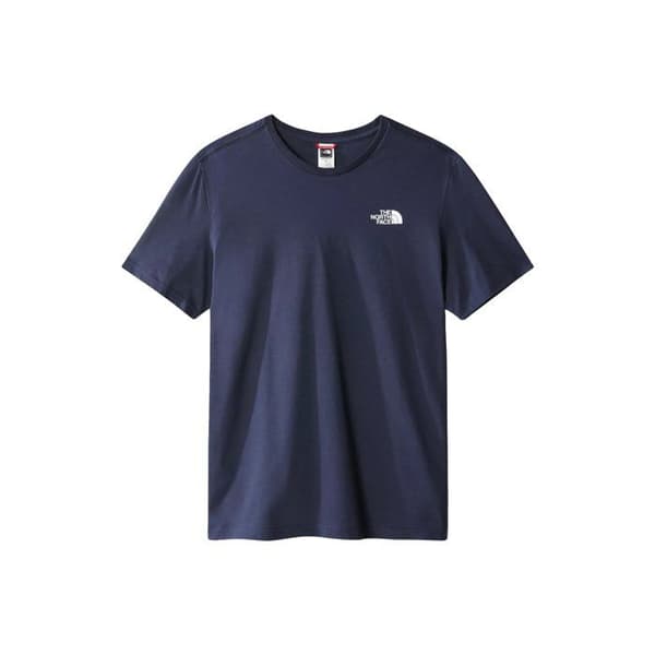 T-Shirt MC - The North Face - Blå - 100% Bomull - Kortärmad - Rak Passform