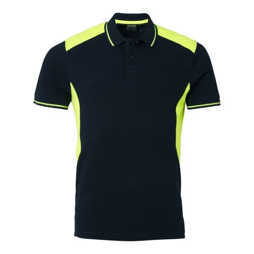 213 Polo Navy/fluorescent yellow Male