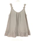 Miniatyrbild 9 av 11: Agélii Fashion - Linne med blomsterutsmyckning - flera färger - one size 38-42