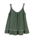 Miniatyrbild 1 av 11: Agélii Fashion - Linne med blomsterutsmyckning - flera färger - one size 38-42