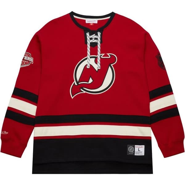 M&amp;N New Jersey Devils NHL Snörad Heritage Hoody