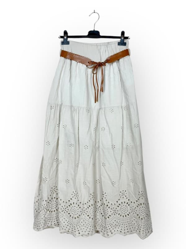 Agélii Fashion - Elegant broderad kjol i flera färger - one size 42-46
