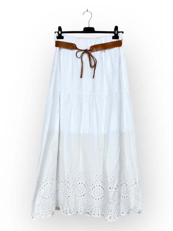 Agélii Fashion - Elegant broderad kjol i flera färger - one size 42-46